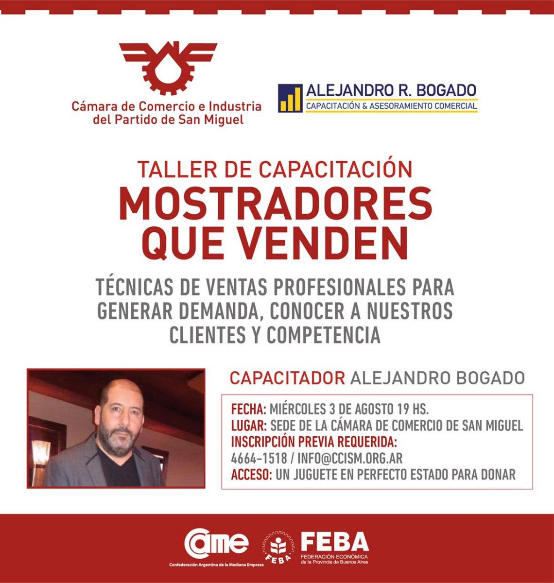 Taller de capacitación Mostradores que venden