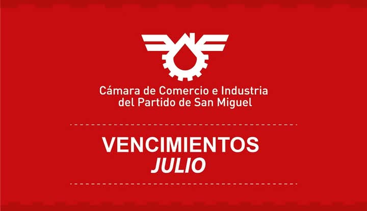 Vencimientos julio 2025